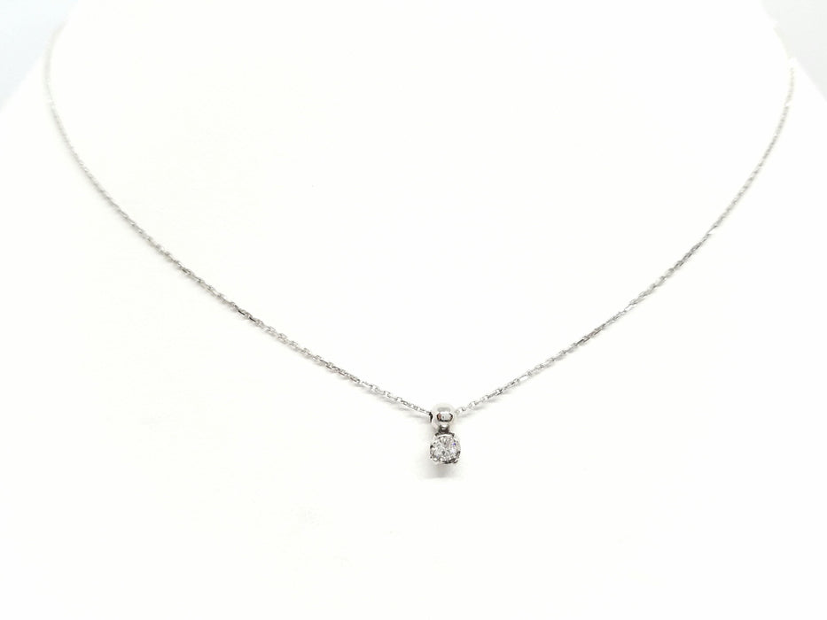 Collier Collier Chaîne + pendentif Or blanc Diamant 58 Facettes 579135RV