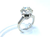 Ring Engagement ring White gold Diamond 58 Facettes