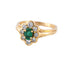 Bague BAGUE FLEUR, EMERAUDE & DIAMANTS 58 Facettes BO/220093 NSS