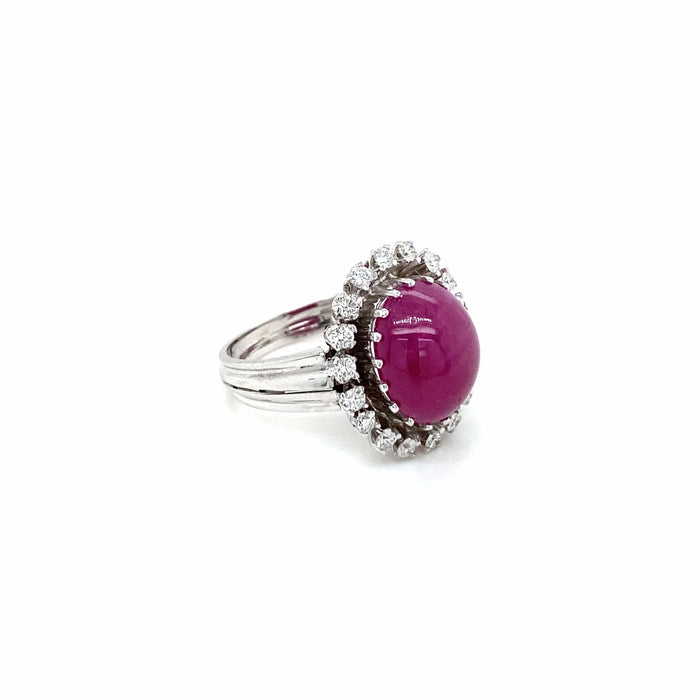 Bague 56 Bague cocktail Diamant Rubis 58 Facettes