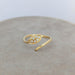 Ring Serpent Ring yellow gold and diamonds 58 Facettes 18691