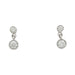 Dangling earrings in white gold and diamonds 58 Facettes 30147