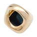 Ring 55 Pomellato ring in pink gold, “Victoria” model, jet. 58 Facettes 30764