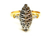 Ring 55 Marquise Ring Yellow Gold Diamond 58 Facettes 1336508CN