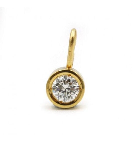 Pendentif Jaune / Or 750 Pendentif solitaire Diamant 0.20ct 58 Facettes 220381R