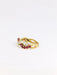 Bague Bague vintage torsadée en or, diamants et rubis 58 Facettes 825