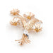Flower Brooch Necklace Rose Gold Diamond 58 Facettes 1969276CN