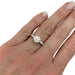 Ring 54 White gold ring, 1,08 carat diamond. 58 Facettes 31231