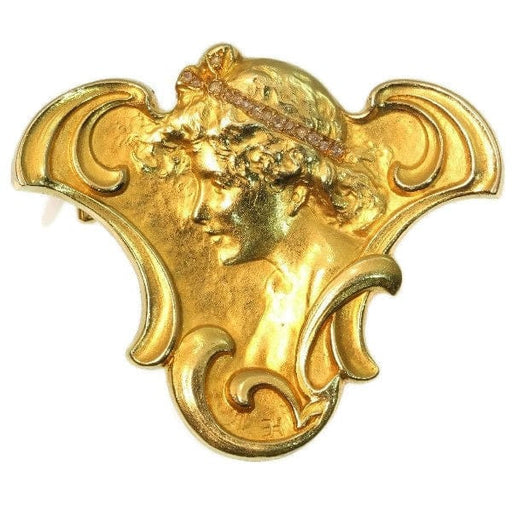 Broche Art Nouveau brooch/pendant diamond 58 Facettes 16333-0135