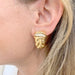 Earrings OJPerrin earrings, "Venetian", yellow gold, diamonds. 58 Facettes 32885