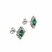 Boucles d'oreilles Boucles d'oreilles émeraudes et diamants 58 Facettes 1609