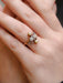 Ring 56.5 Art Nouveau Ring 2 Gold Diamonds Pearls 58 Facettes J174