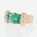 Ring 54 Art Deco emerald and diamond ring 58 Facettes 21-549