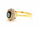 Bague 56 Bague Or jaune Saphir 58 Facettes 06321CD