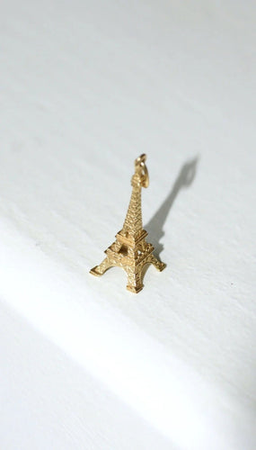 Pendentif Pendentif Vintage Tour Eiffel Or Jaune 58 Facettes