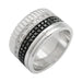 Ring 53 Boucheron ring, “Quatre Black Edition Large”, in white gold, diamonds. 58 Facettes 31802