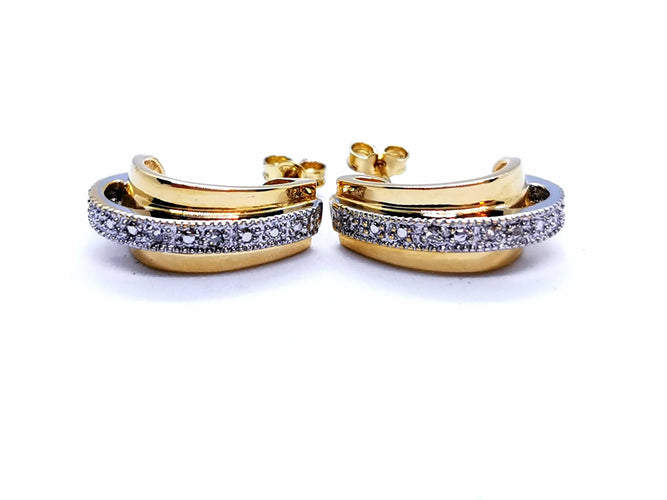 Boucles d'oreilles Boucles d'oreilles Or jaune Diamant 58 Facettes 997147CN