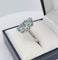 Bague 50 Bague or 18K avec aigue marine taille marquise 58 Facettes