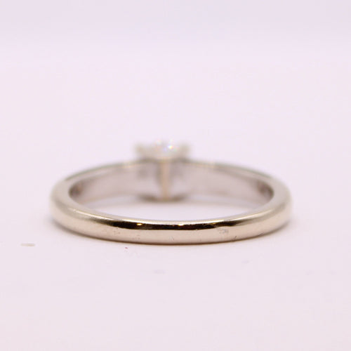 Bague Solitaire or blanc et diamant 58 Facettes