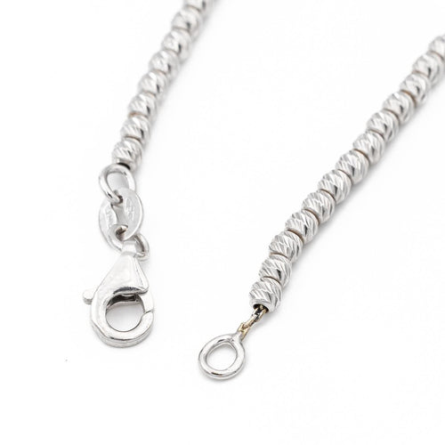 Bracelet Bracelet Maille boule Or blanc 58 Facettes 2057829CN