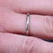 Bague 52 Alliance moderne platine 58 Facettes 18-023