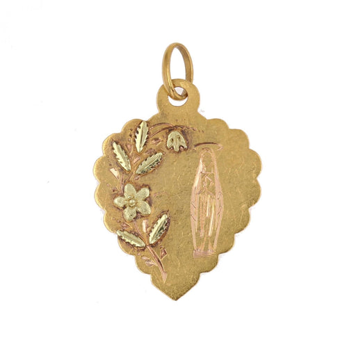 Pendentif Médaille ancienne Notre Dame de Lourdes 58 Facettes CVP54 14-329