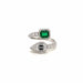 Bague Bague Diamants Emeraude 58 Facettes