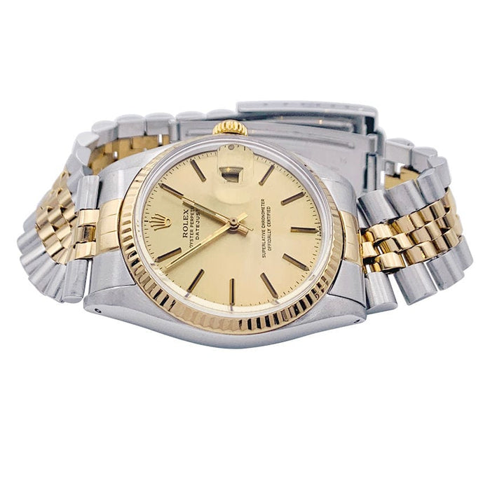 Montre Montre Rolex, "Oyster Perpetual Datejust", or jaune et acier. 58 Facettes 32704