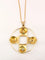 Pendentif Cartier pour Shell, pendentif vintage rond or, diamants et émeraudes 58 Facettes J87