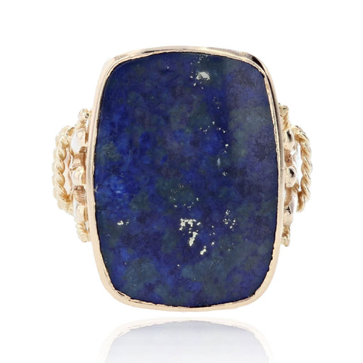 Bague 50 Bague lapis lazuli et or ancienne 58 Facettes 22-366