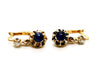 Earrings Sleeper earrings Yellow gold Sapphire 58 Facettes 1265916CD