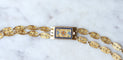 Collier Collier chaîne double or et fermoir émaillé 58 Facettes