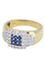 Bague 56 BAGUE PAVAGE SAPHIRS ET DIAMANTS 58 Facettes 057021