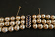 Necklace 3 Rows Pearl Sapphires And Diamonds Necklace 58 Facettes