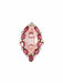 Bague 52 Bague Quartz rose Tourmalines Diamants 58 Facettes