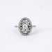 Ring Art Deco platinum diamond ring 58 Facettes