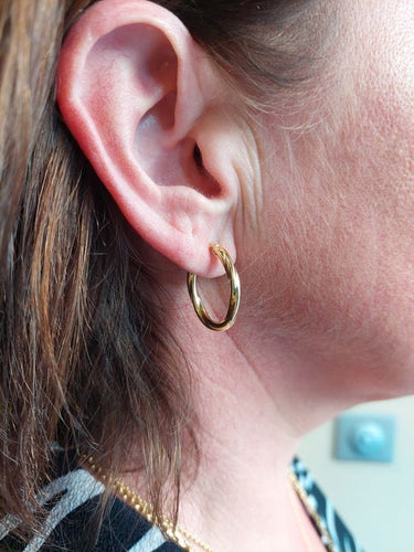 Boucles d'oreilles CRÉOLES TORSADÉES 58 Facettes 067011