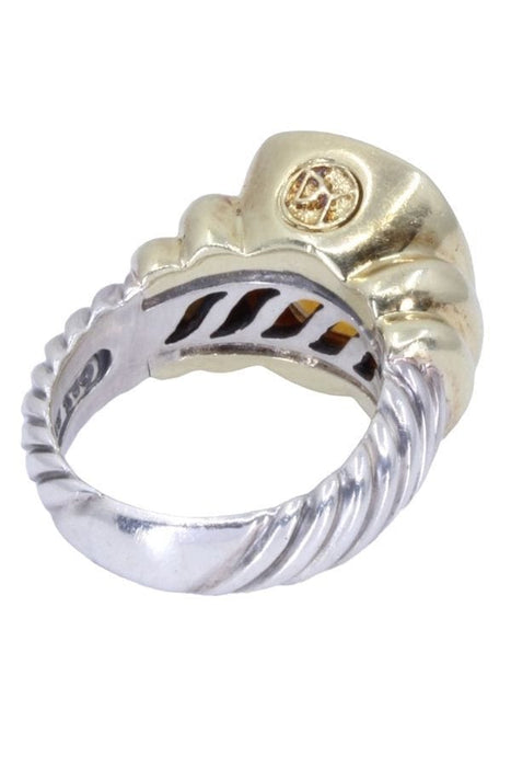 Bague 55 Bague Or Argent Citrine 58 Facettes 076391