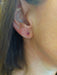 Earrings Gold ruby ​​stud earrings 58 Facettes 080291