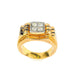 60 Signet Ring Yellow Gold / Platinum & Diamonds 58 Facettes 20400000609
