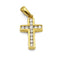 Pendentif Pendentif croix en Or jaune & Diamants 58 Facettes 230141R