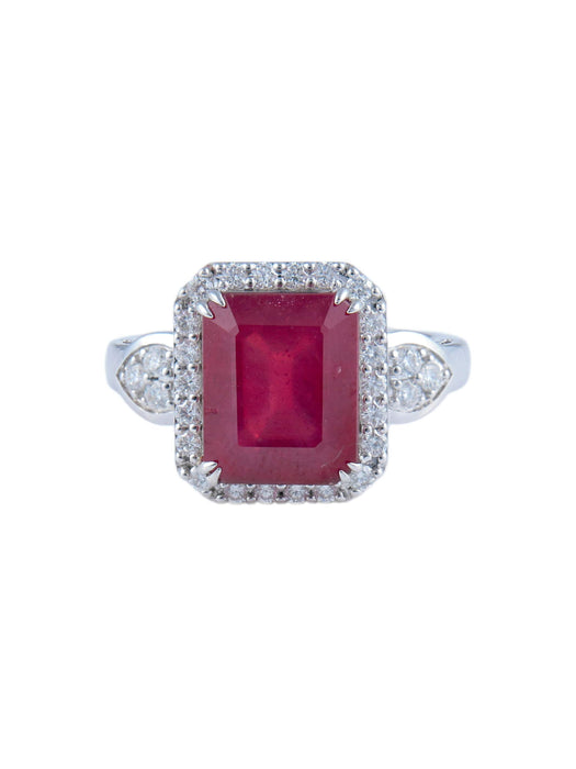 Bague 52 Bague Rubis Diamants 58 Facettes