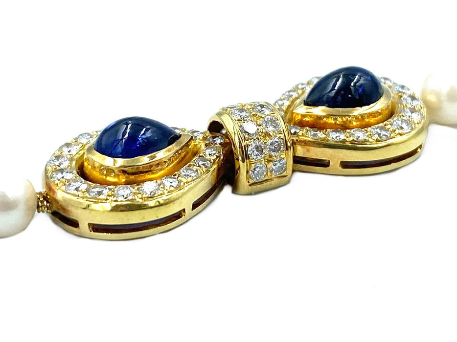 Bracelet ADLER - Bracelet perles, saphirs et diamants 58 Facettes