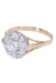 OLD DIAMOND MARGUERITE RING 58 Facettes 073471