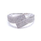 Bague 56 Bague en or blanc, diamants 58 Facettes RA-467/1