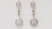 Boucles d'oreilles 23mm Pendants d'oreilles en or blanc et diamants 58 Facettes 31301