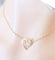 Collier Collier Coeur Diamant central 0,20 ct Or Jaune 58 Facettes AA 1498