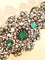 Bracelet Exceptionnel bracelet XIXe diamants, émeraudes, or et argent 58 Facettes