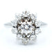 Ring 52 Daisy ring White gold Diamonds 58 Facettes 193