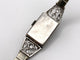 Montre Montre Art Déco platine & or blanc, diamants 2.44 cts 58 Facettes 07/07 - 16